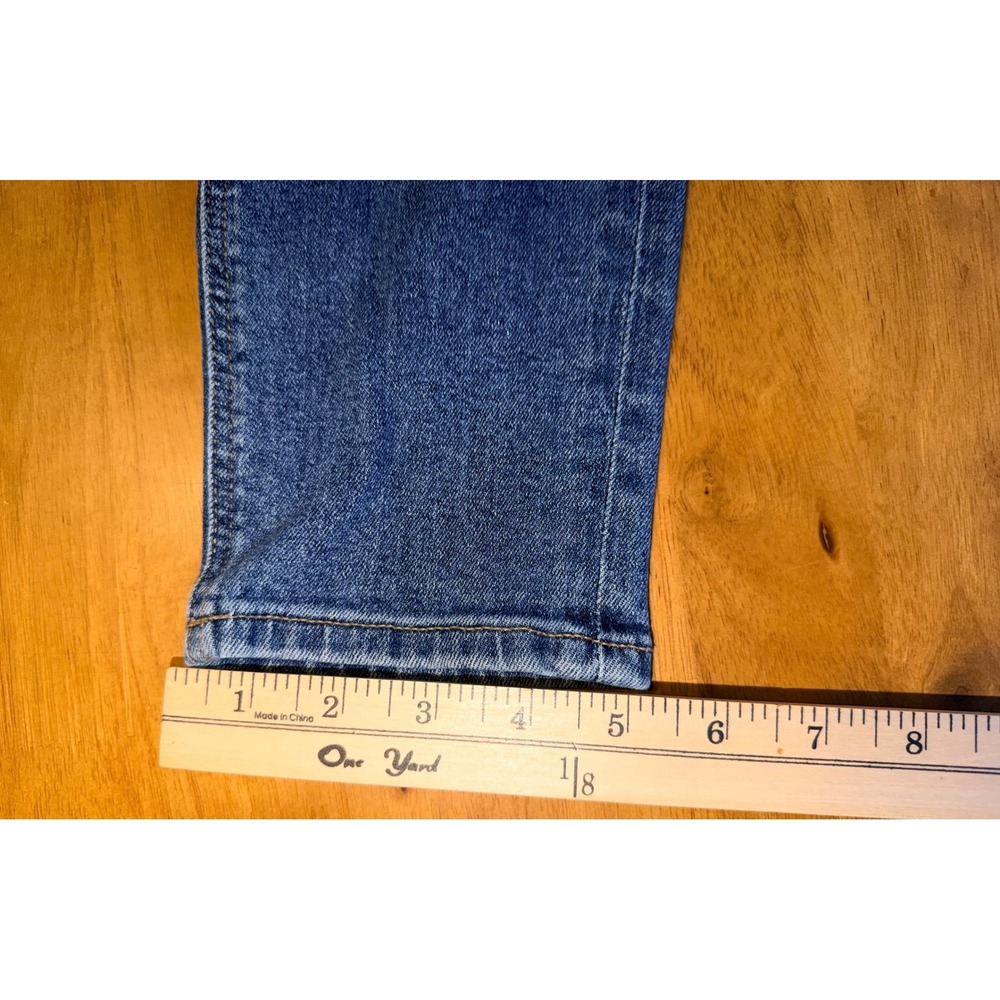 American Eagle Mom Jeans Womens 00 Blue Medium Wash High Waisted Stretch Denim - Picture 3 of 8